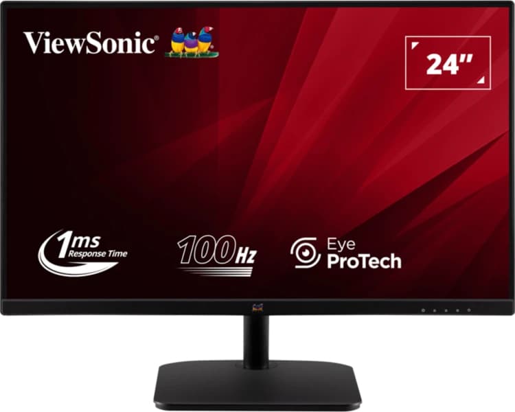 ViewSonic VA2432-MHD-3 24 Inch Full HD 100Hz IPS Monitor with DisplayPort, HDMI and VGA