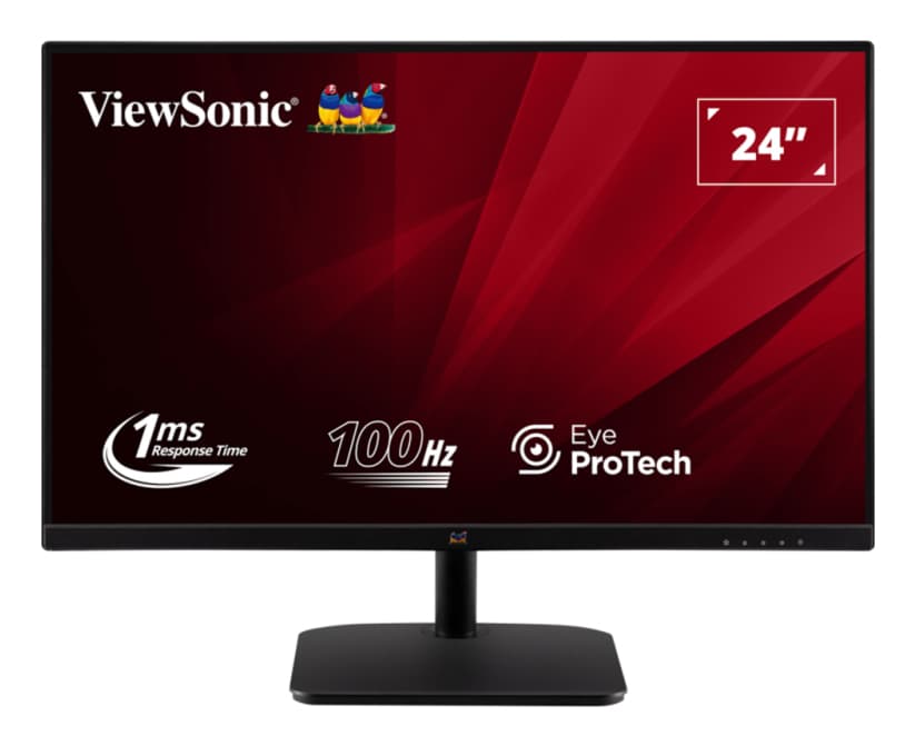 Viewsonic VA2432-H-2 24 Inch IPS Frameless Monitor,  Full HD, LED, Widescreen, 100Hz, 1ms, VGA, HDMI, VESA