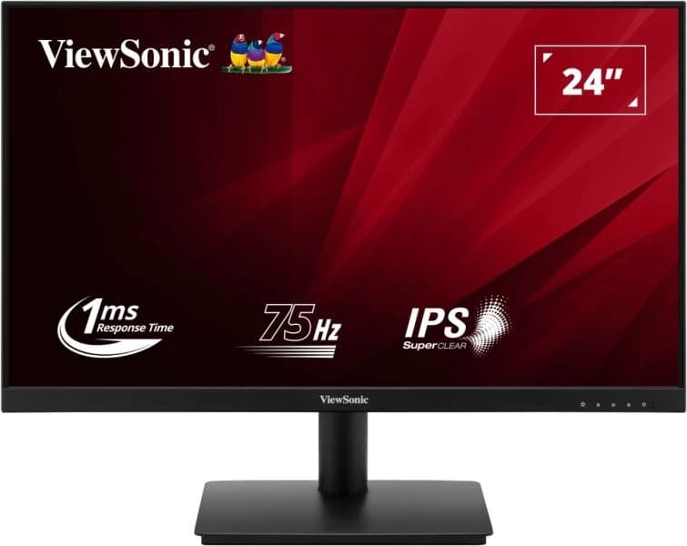 Viewsonic VA240-H-2 24 Inch IPS Monitor, Full HD, VGA, HDMI, 75Hz, 1ms, VESA, Tilt