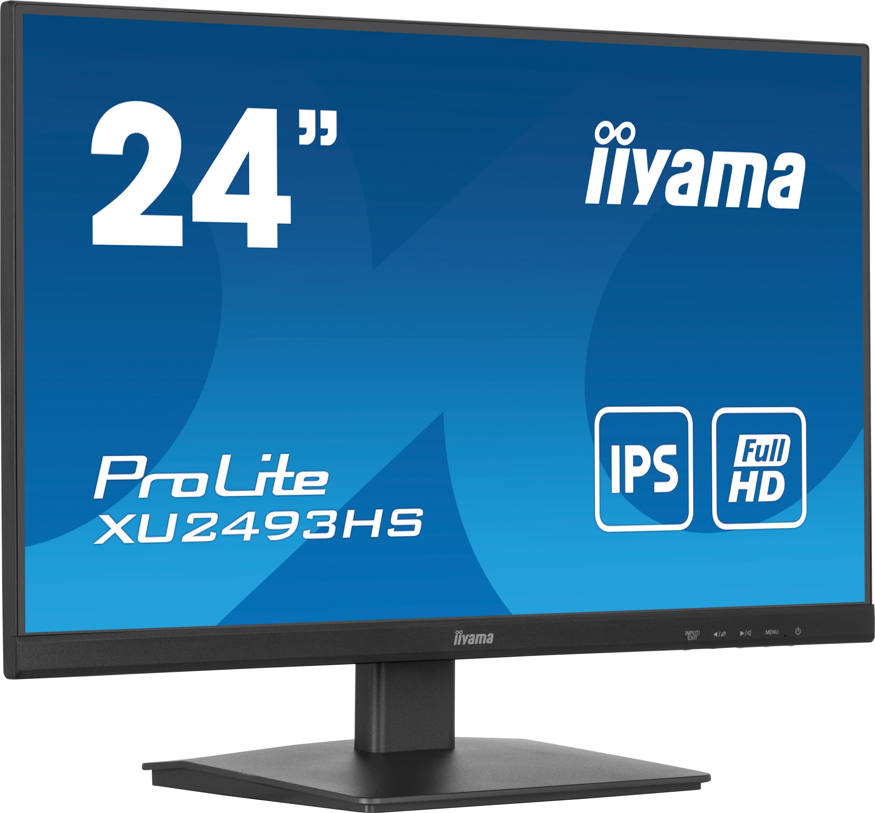 iiyama PROLITE XUB2493HS-B6 24 inch IPS Monitor, Full HD, 0.5ms, HDMI, DisplayPort, Freesync, 100Hz, Speakers, Black, Internal PSU, VESA, Height Adjustable, Pivot