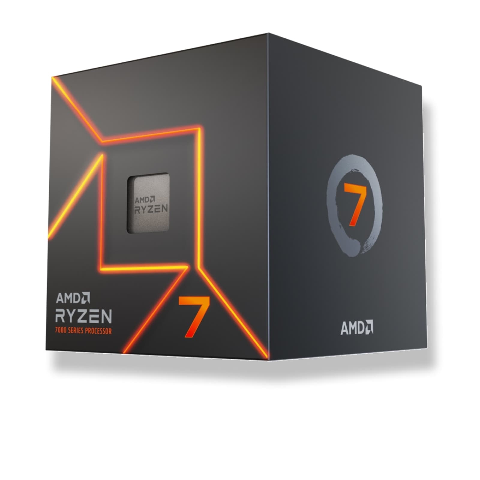 AMD Ryzen 7 7700 with Radeon Graphics, 8 Core Processor, 16 Threads, 3.8GHz up to 5.3GHz Boost, 40MB Cache, 65W, Wraith Prism LED Cooler, Radeon Graphics